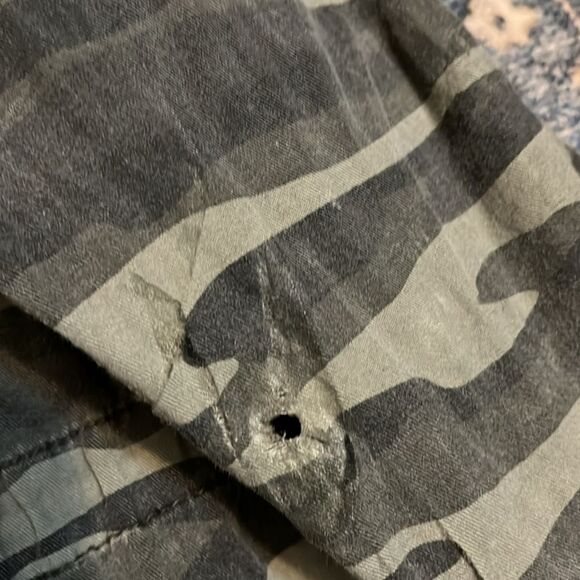 Torrid Camouflage Print Beaded Contemporary Casual Boho Pockets Anorak Jacket - Picture 12 of 16